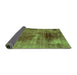 Sideview of Oriental Green Traditional Rug, abs2090grn