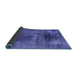 Sideview of Oriental Blue Traditional Rug, abs2090blu