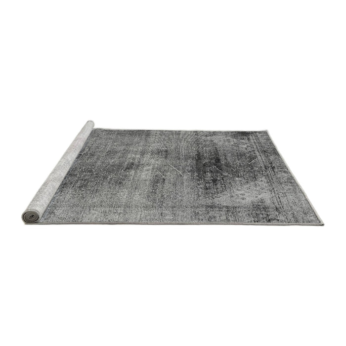 Sideview of Machine Washable Oriental Gray Traditional Rug, wshabs2090gry