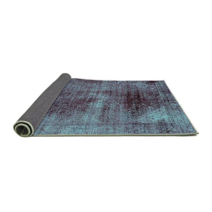 Sideview of Oriental Turquoise Traditional Rug, abs2090turq
