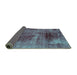 Sideview of Oriental Turquoise Traditional Rug, abs2090turq