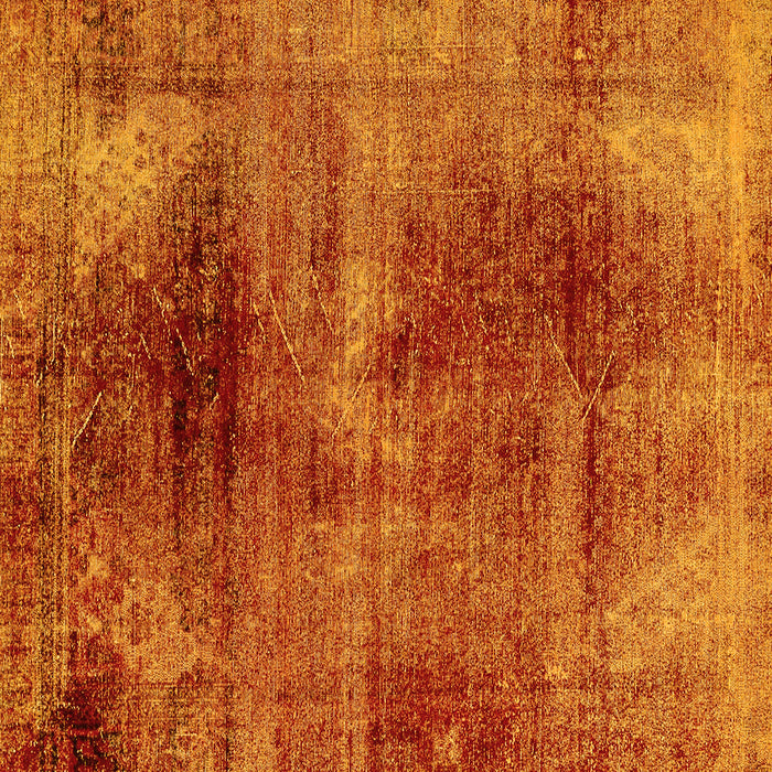 Square Machine Washable Oriental Yellow Traditional Rug, wshabs2090yw