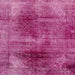 Square Abstract Hot Pink Oriental Rug, abs2090