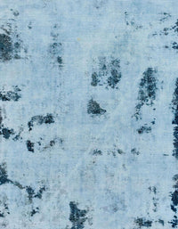 Machine Washable Abstract Koi Blue Rug, wshabs2091