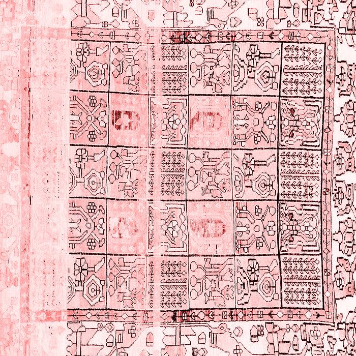 Abstract Red Modern Rug, abs2092red