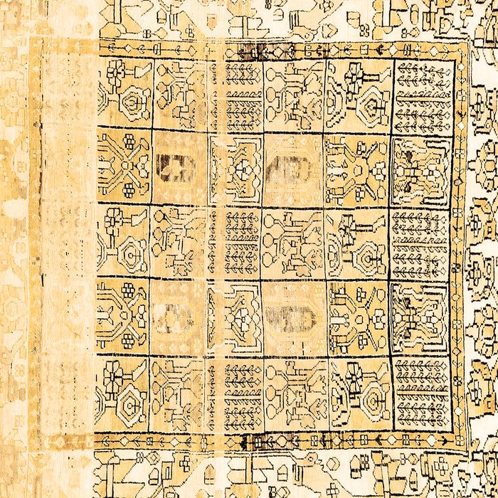 Square Abstract Brown Modern Rug, abs2092brn