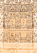 Machine Washable Abstract Orange Modern Area Rugs, wshabs2092org