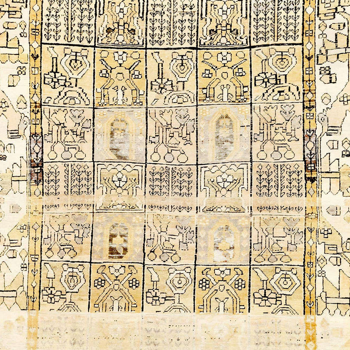 Abstract Orange Brown Modern Rug, abs2092