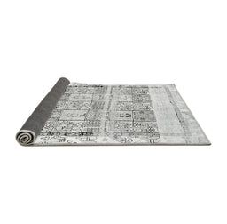 Sideview of Abstract Gray Modern Rug, abs2092gry