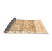 Sideview of Abstract Orange Modern Rug, abs2092org