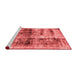 Modern Red Washable Rugs