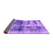 Sideview of Abstract Purple Modern Rug, abs2093pur