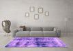 Machine Washable Abstract Purple Modern Area Rugs in a Living Room, wshabs2093pur