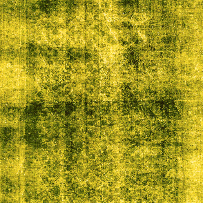 Machine Washable Abstract Yellow Modern Rug, wshabs2093yw