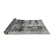 Sideview of Abstract Gray Modern Rug, abs2093gry