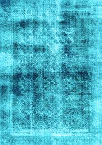 Abstract Light Blue Modern Rug, abs2093lblu