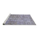 Sideview of Machine Washable Abstract Wisteria Purple Rug, wshabs2094