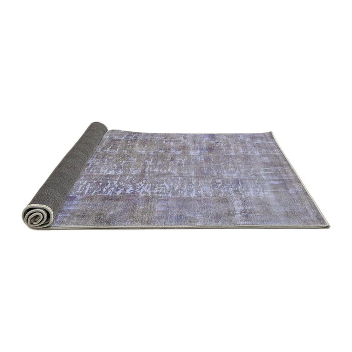 Sideview of Abstract Purple Modern Rug, abs2094