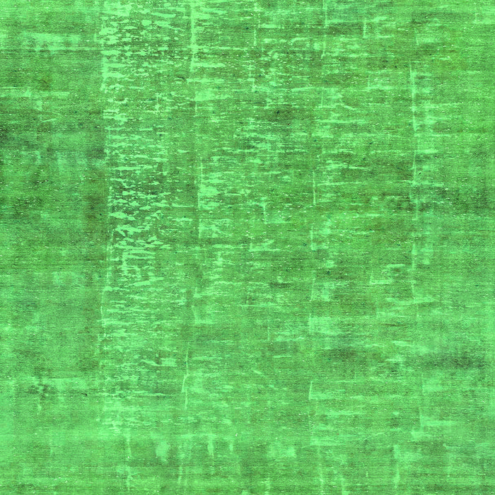 Square Abstract Green Modern Rug, abs2094grn