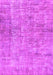 Machine Washable Abstract Pink Modern Rug, wshabs2094pnk