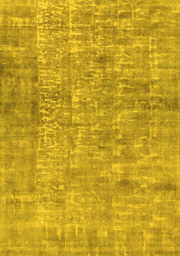 Abstract Yellow Modern Rug, abs2094yw