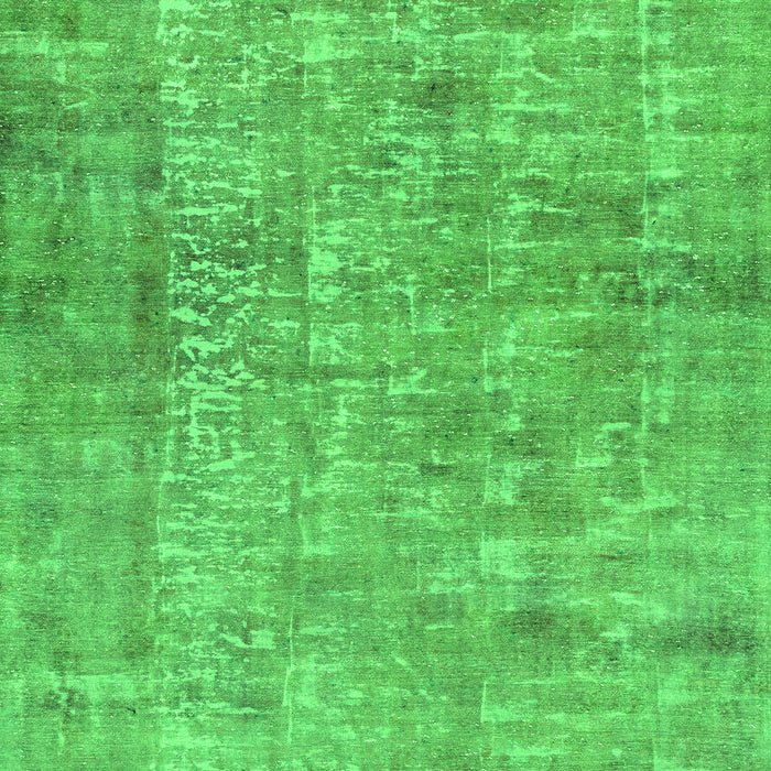 Machine Washable Abstract Green Modern Area Rugs, wshabs2094grn