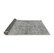 Sideview of Abstract Gray Modern Rug, abs2094gry