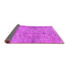 Sideview of Abstract Pink Modern Rug, abs2094pnk