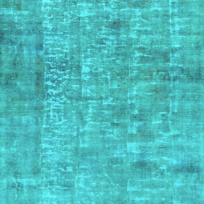 Machine Washable Abstract Turquoise Modern Area Rugs, wshabs2094turq