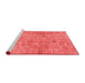 Modern Red Washable Rugs