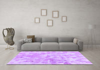 Machine Washable Abstract Purple Modern Rug, wshabs2095pur