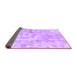 Sideview of Abstract Purple Modern Rug, abs2095pur