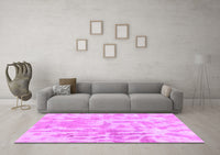 Machine Washable Abstract Pink Modern Rug, wshabs2095pnk