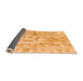 Sideview of Abstract Orange Modern Rug, abs2095org