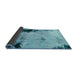 Sideview of Abstract Blue Ivy Blue Persian Rug, abs2096