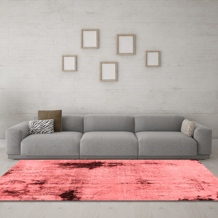 Bohemian Red Washable Rugs