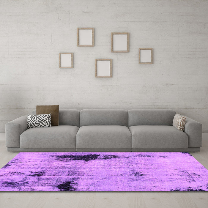 Machine Washable Persian Pink Bohemian Rug in a Living Room, wshabs2096pnk