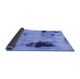 Sideview of Persian Blue Bohemian Rug, abs2096blu