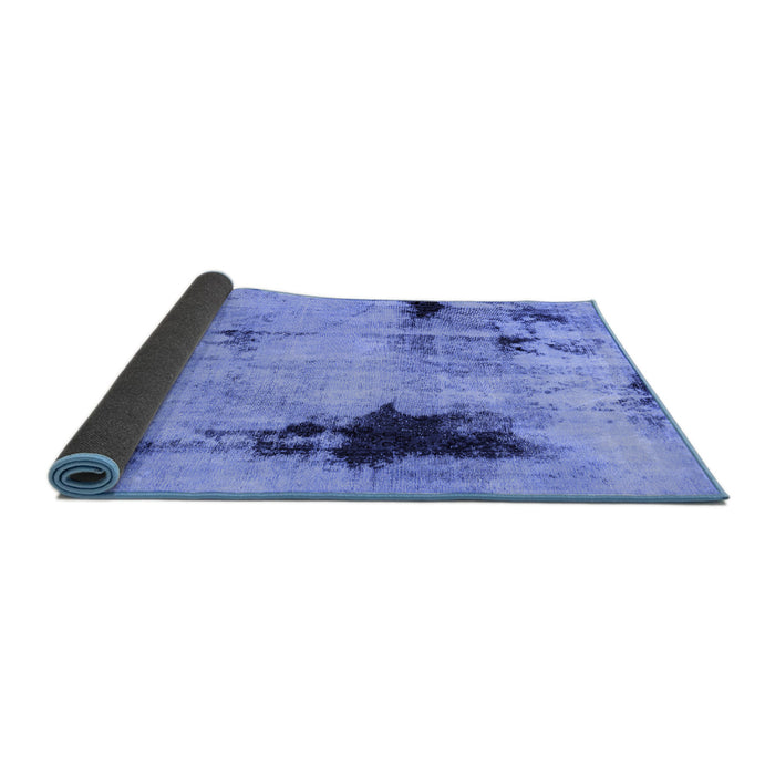 Sideview of Persian Blue Bohemian Rug, abs2096blu