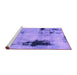 Sideview of Machine Washable Persian Purple Bohemian Area Rugs, wshabs2096pur