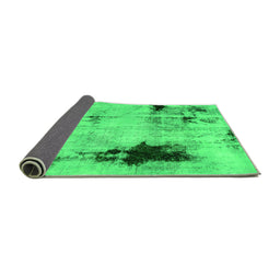 Sideview of Persian Green Bohemian Rug, abs2096grn