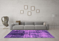 Machine Washable Abstract Pink Modern Rug, wshabs2097pnk