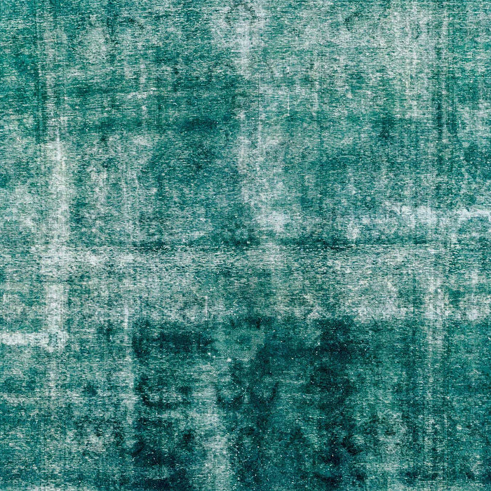 Machine Washable Abstract Teal Green Rug, wshabs2097