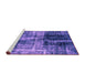 Sideview of Machine Washable Abstract Purple Modern Area Rugs, wshabs2097pur