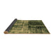 Sideview of Abstract Brown Modern Rug, abs2097brn