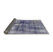 Sideview of Abstract Blue Gray Modern Rug, abs2098