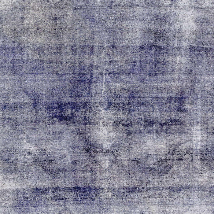 Square Machine Washable Abstract Blue Gray Rug, wshabs2098