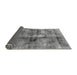 Sideview of Abstract Gray Modern Rug, abs2098gry