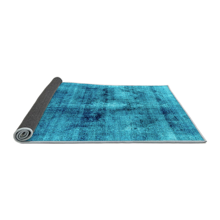 Sideview of Abstract Light Blue Modern Rug, abs2098lblu