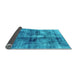 Sideview of Abstract Light Blue Modern Rug, abs2098lblu